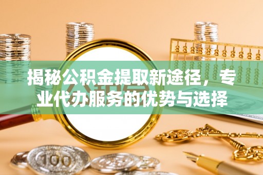 滨城揭秘公积金提取新途径，专业代办服务的优势与选择