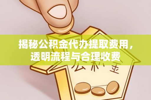 滨城揭秘公积金代办提取费用，透明流程与合理收费