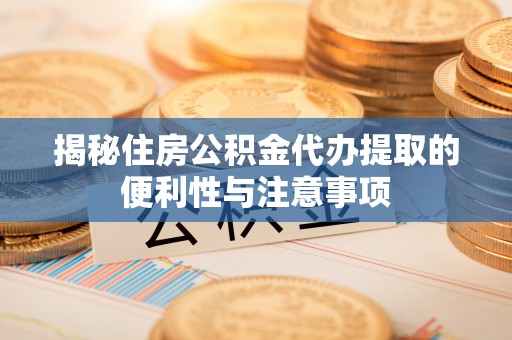 滨城揭秘住房公积金代办提取的便利性与注意事项