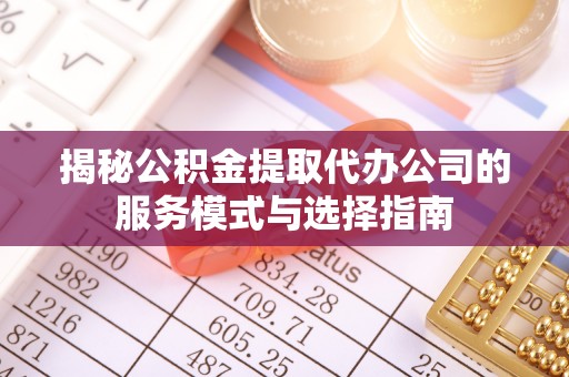 滨城揭秘公积金提取代办公司的服务模式与选择指南