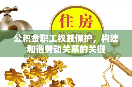 滨城公积金职工权益保护，构建和谐劳动关系的关键