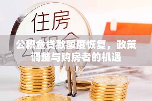 滨城公积金贷款额度恢复，政策调整与购房者的机遇