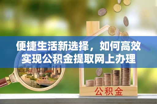 滨城便捷生活新选择，如何高效实现公积金提取网上办理