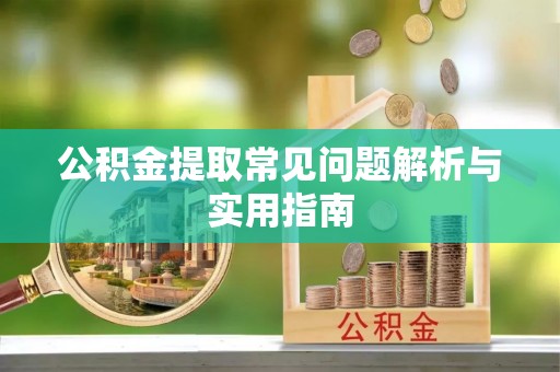 滨城公积金提取常见问题解析与实用指南