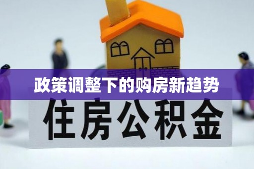 滨城政策调整下的购房新趋势
