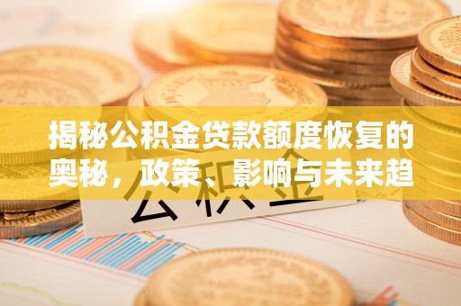 滨城揭秘公积金贷款额度恢复的奥秘，政策、影响与未来趋势