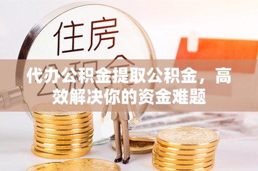 滨城代办公积金提取公积金，高效解决你的资金难题