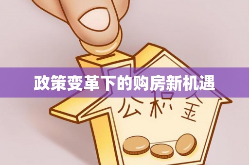 滨城政策变革下的购房新机遇