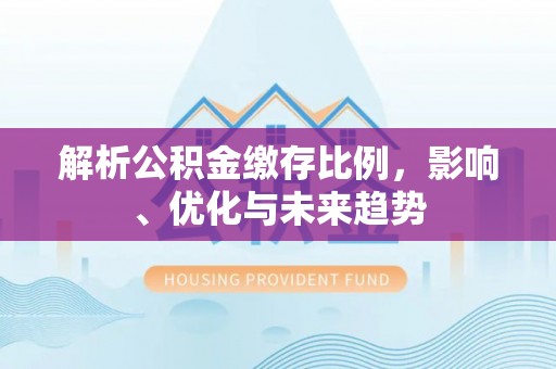 滨城解析公积金缴存比例，影响、优化与未来趋势
