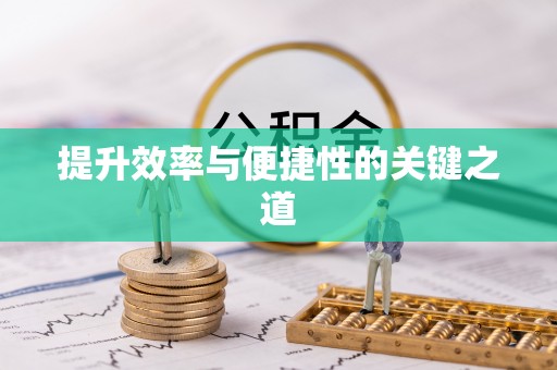 滨城提升效率与便捷性的关键之道