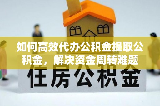 滨城如何高效代办公积金提取公积金，解决资金周转难题