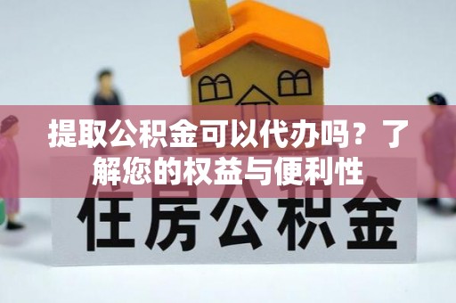 滨城提取公积金可以代办吗？了解您的权益与便利性