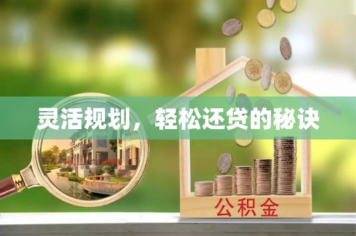 滨城灵活规划，轻松还贷的秘诀