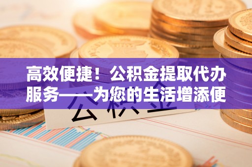 滨城高效便捷！公积金提取代办服务——为您的生活增添便利