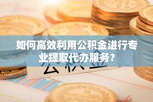 滨城如何高效利用公积金进行专业提取代办服务？