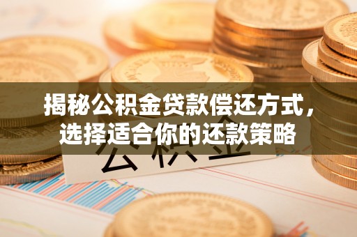 滨城揭秘公积金贷款偿还方式，选择适合你的还款策略