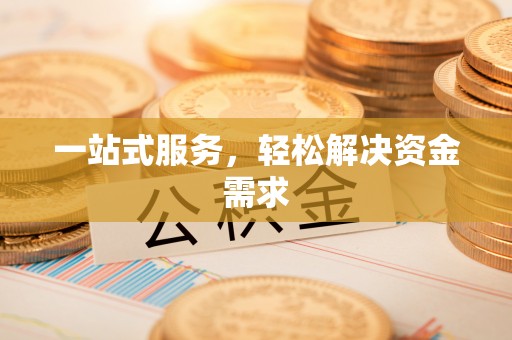 滨城一站式服务，轻松解决资金需求