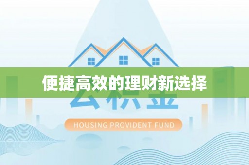 滨城便捷高效的理财新选择