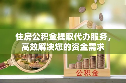 滨城住房公积金提取代办服务，高效解决您的资金需求